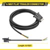 Oyviny 10Ft Trailer-Side 4-Pin Flat Wiring Harness with Jacketed Cable