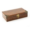 uxcell 12 Pcs Decorative Box Corner Cover, 64mm Metal Edge