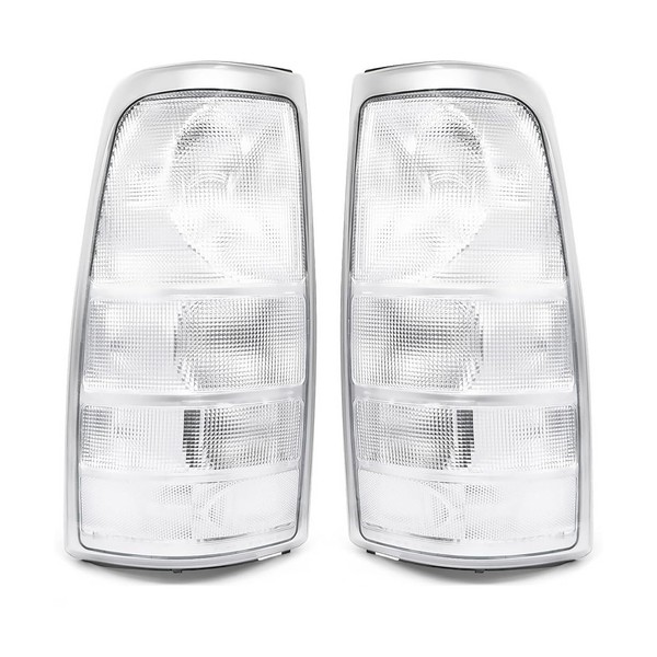 1 Pair Tail Light Rear Lamp Compatible with 1999-2002 Silverado