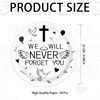 50Pcs Memorial 9" Heavy Duty Plates Funeral Celebration Plates