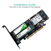Dual M.2 SSD NVME (m Key) or SATA (b Key)