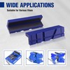 WORKPRO 6" Magnetic Vise Jaw Pads, TPU Soft Grips with