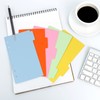 Lyaciomn 10 Sets A6 Subject Dividers Paper Sheet, Punched File