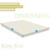 Nutan 3-Inch High Density Foam Topper,Adds Comfort to Mattress, King,