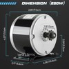 NATGAI 24V 250W Brushed Permanent Magnet Electric Motor Generator |