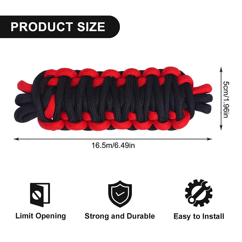 Door Limiting Straps, 2PCS Heavy Duty Adjustable Door Check Strap
