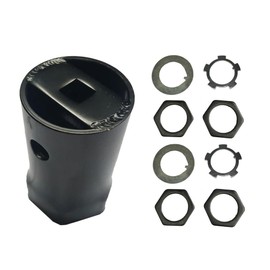 1/2" Drive 54mm 6-Point Hub Hex Locknut Socket for Toyota FJ LN RN Models, Wheel Bearing Locknut Socket for Landcruiser 40 50 60 70 80 100 105 Series for Hilux 4x4 4WD for Nissan Patrol