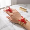 MYANAIL Fun Lobster Bracelet Ring Set for Women 3D Red