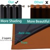 Yakamok Orange 100% Blackout Curtains, Total Blackout Lined Curtain Panels