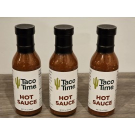 Taco Time 3 PACK - Taco Time Hot Sauce 12oz - Seattle's Legendary Original Taco Time NW