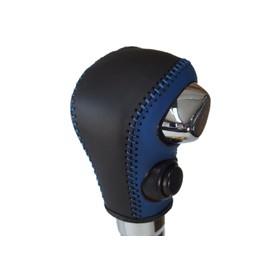 torikoro-re EX MH35/55 's Wagon R MA36 Rio Blue Black Leather X Blue Stitching 3S – 36 DIY Shift Knob Genuine Leather w/Spool Replacement Kit 1bk3s36l1b1l
