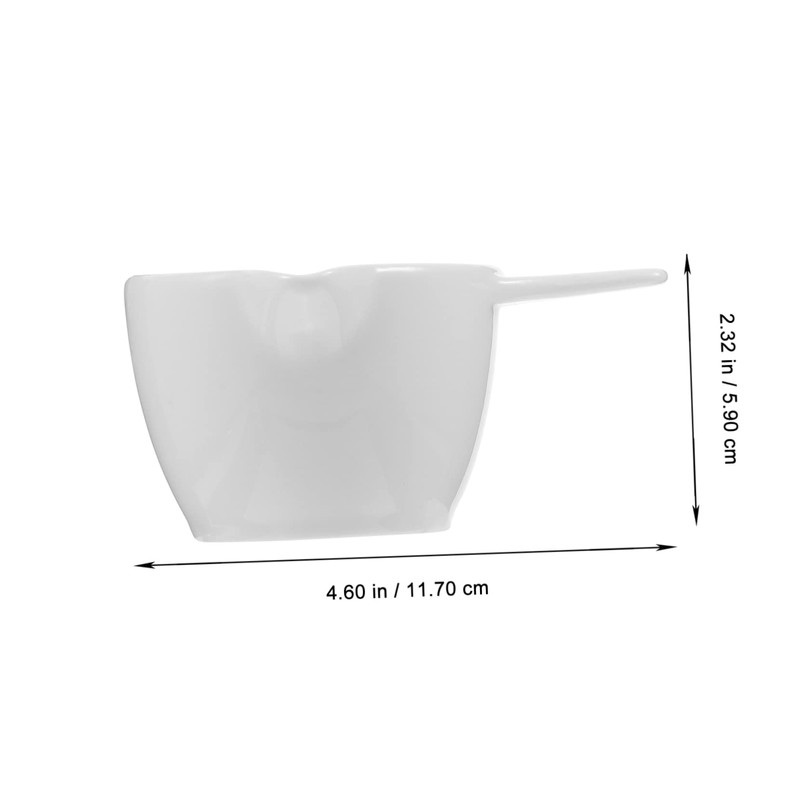 Ciieeo Household Ceramic Sauce Dish with Handle Multi Function Condiment