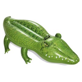 Bestway 41010 Inflatable Crocodile Pool Float Ride-On, Green 168 x 89 cm