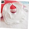 RORPOIR 2 Pcs Lace Baby Bibs Soft Cotton Dining Drool
