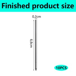 QZKJQDD Ballpoint Pen Refills, Replaceable Metal Ballpoint, Black Ink, Medium Point Refills for School and Office Supplies (10 Pcs)