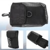 Outdoor Portable Lightweight Diving Mesh Gear Bag Package with Buckle(black)