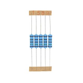 HUABAN 50 Pieces 2 Watts 2W 150R 150 Ohm 1% Metal Film Resistor