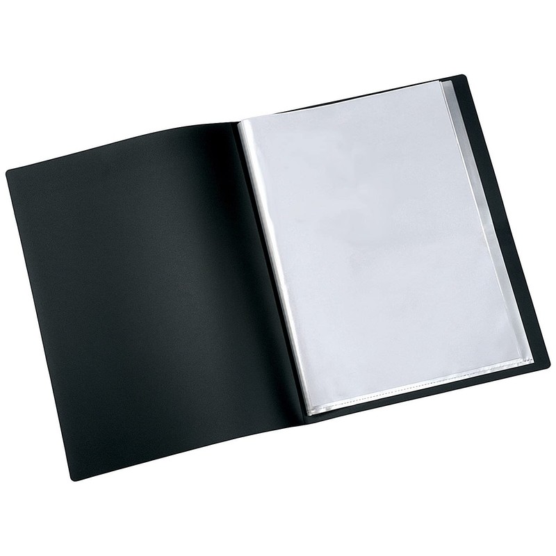 Q Connect 10 Pocket Presentation Book - Black