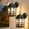 OKELI Dusk to Dawn Outdoor Wall Lights, Exterior Waterproof Lantern,