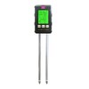 Splenssy Soil Moisture Meter 6-in-1 Soil Ph Meter Moisture/Fertility/pH/Temperature/Humidity/Light 90-Degree