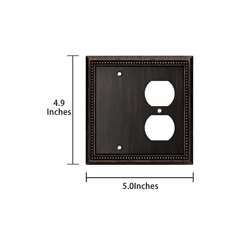 Henne Bery Sunken Pearls Heavy Duty Decorative Wall Plate Switch