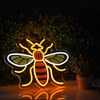Bee Neon Sign for Wall Décor with Dimmable Switch LED