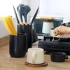 HANTURE Modern Kitchen Utensil Holder 5.2 x 4 inch Black