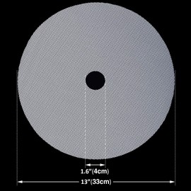 Blulu 4 Pcs 13 Inch Round Silicone Dehydrator Sheets Non Stick Food Dehydrator Mats Reusable Silicone Steamer Mesh Baking Mat for Fruit Dryer