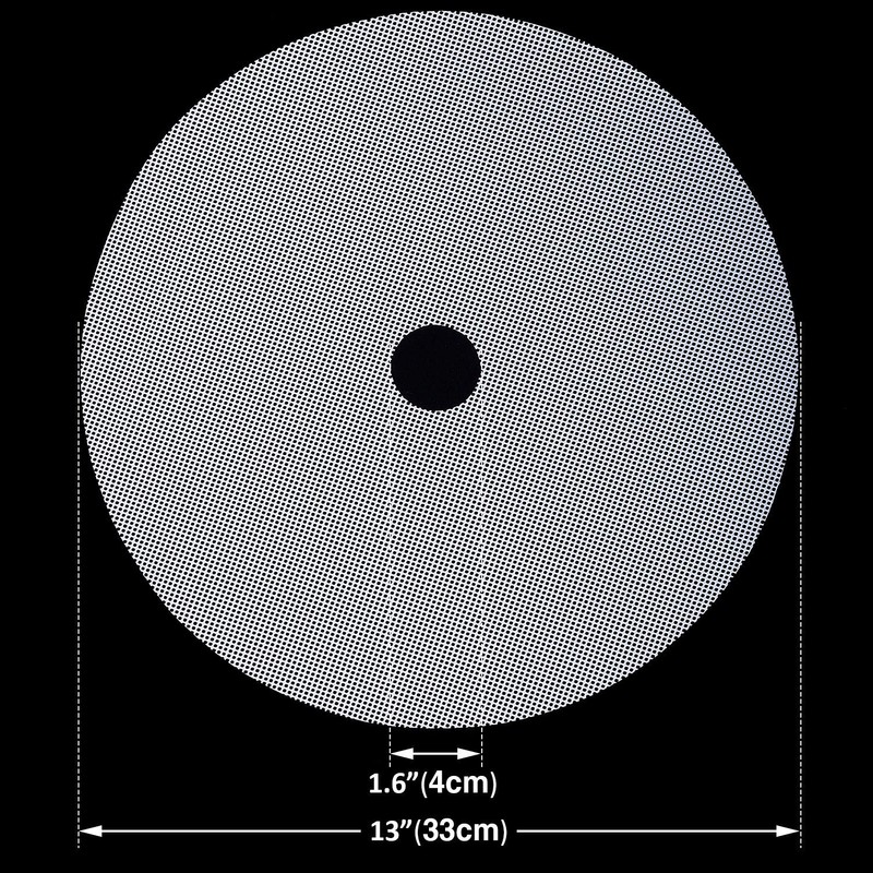 Blulu 4 Pcs 13 Inch Round Silicone Dehydrator Sheets Non