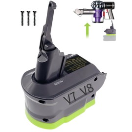 MAKBOS V7 V8 Battery Adapter for Ryobi 18V Battery Convert to for Dyson V7V8 Battery,Cordless Stick Vacuum Cleaner Animal Absolute Fluffy (Adapter only)
