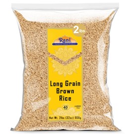 Rani Long Grain Brown Rice 32oz (2lbs) 908g ~ All Natural | Gluten Friendly | Vegan | Non-GMO | Kosher | Product of USA