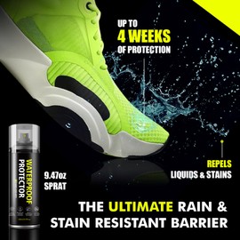 MOYAMUTU Shoe Protector Spray: Rain Stain Dirt Waterproof Shoe Spray, Nano Protection for Sneaker Suede Leather Boot Hat 9.47Oz