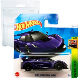 Hot Wheels Koenigsegg Jesko HW Exotics 2/10 (184/250) HTC21 Purple 2024 + Short Card Protector Frikimonkey