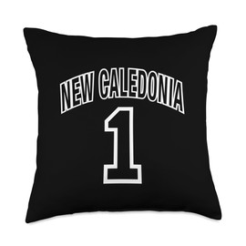 New Caledonia Everyday Tees & Gifts Caledonia One Proud New Caledonian Throw Pillow, 18x18, Multicolor