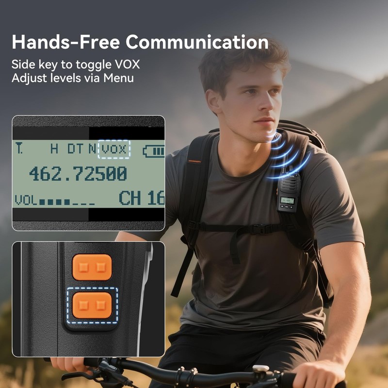 Retevis H777D Walkie Talkies Long Range with LCD Screen, NOAA,