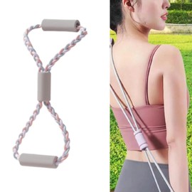 Hellery Resistance Band for Exercise with Comfortable Grip for All Users, Pink Blue