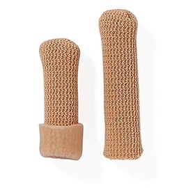 Medline Gel Knit Mesh Digital Toe Cap, Breathable, Stretchable, Coated with Gel, Relieves Ingrown Toenails, Corns and Hammertoes, Washable, Reusable, Pack of 6