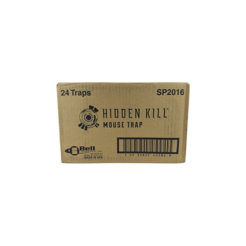 Trapper Hidden Kill Mouse Trap-1 case of 24n Traps
