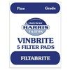 Harris FiltaBrite Filter Pads 5-Pack Use with Harris Vinbrite MK3