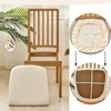 HOMECOVER PU Seat Cover, 4 Piece Chair Cover Waterproof Durable