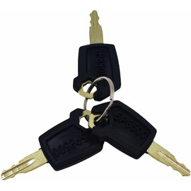 SPJIUQI 3PCS 5P8500 5P-8500 Ignition Keys for Caterpillar CAT Heavy Equipment Excavators Graders Dozers Rollers Skidsteers Backhoes 0964753 0966198 8V4404 9G2777