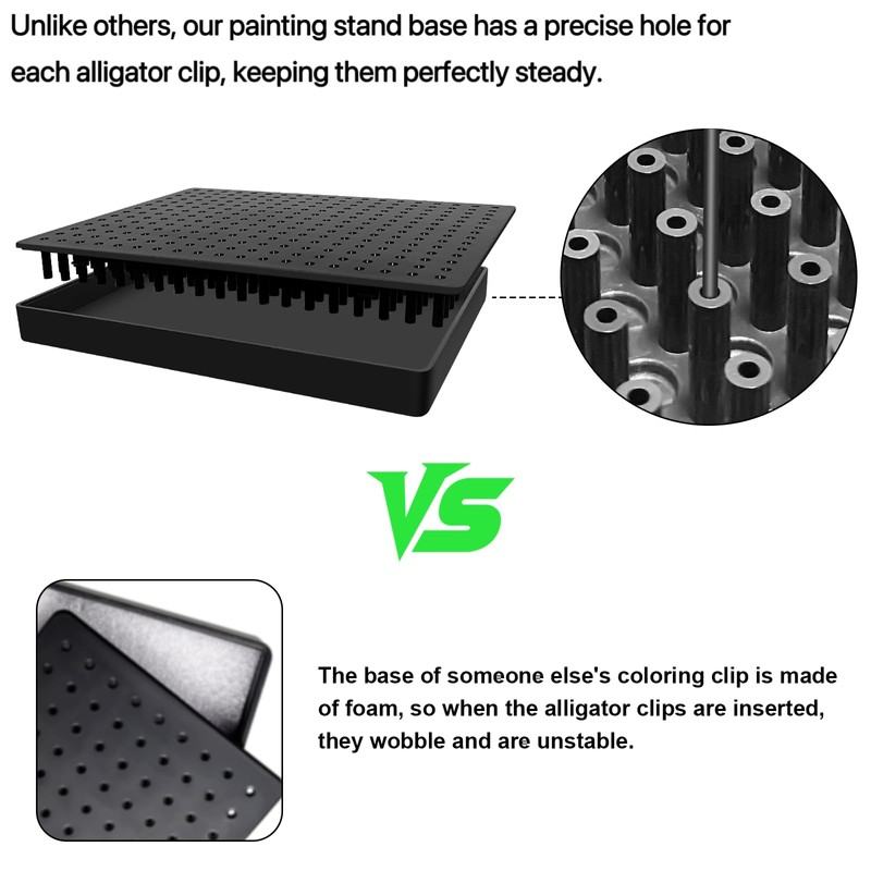 Larger Base 14 x 19 Holes Model Painting Stand Base