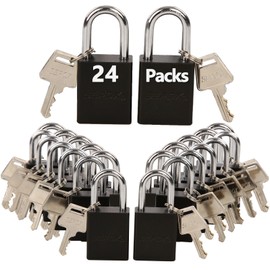 SEPOX® High-Security Padlocks, Keyed Different Weatherproof Aluminum Locks Long Shackle, Pack of 24, Each with 3 Keys, Anti-Rust for Outdoor Security and Industrial Security, Marine, Fence,Lock-Out