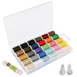Sewing Thread Set 30 Colours, Polyester Embroidery Threads, Sewing Kit