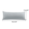 PiccoCasa Body Pillow Pillowcase with Zipper Closure, 1800 Series Brushed