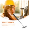 Operitacx 4pcs Small Hammer Double Faced Soft Hard Mallet for