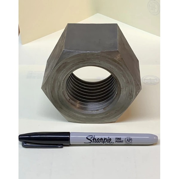 Accurate 2 1/4”-4 1/2 Heavy Hex Nuts Grade 2, 2.25”