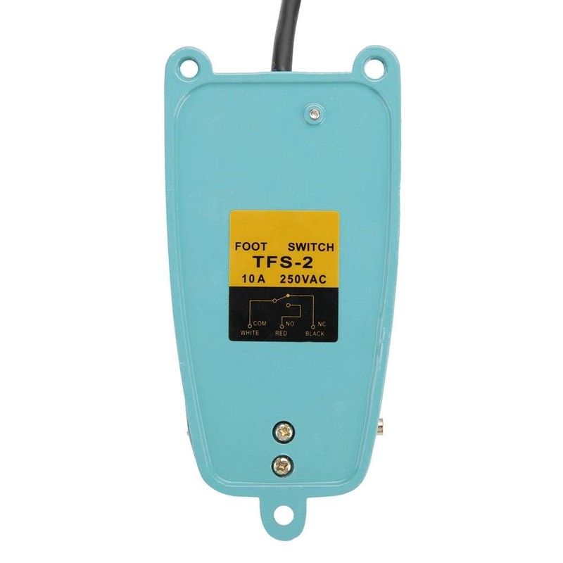 Akozon TFS-2 Foot Pedal Switch, Foot Operation, Anti-Slip, Aluminum, Two-Handed,