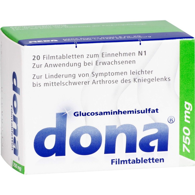 dona 750 mg film-coated tablets, pack of 20 tablets