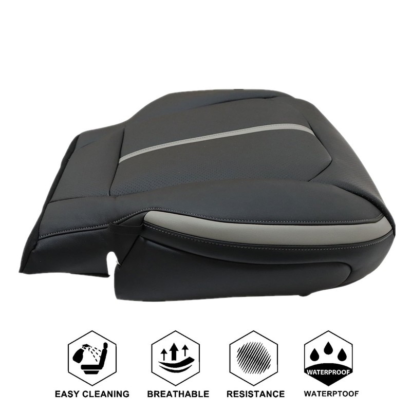 NLQR Front Driver Side Bottom Replacement Seat Cover Compatible with
